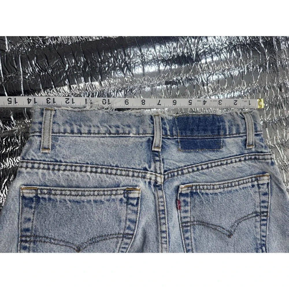 Vintage Levi's 505 Jeans 28x29 Light Wash Red Tab Factory 98 Zip Fly USA Made